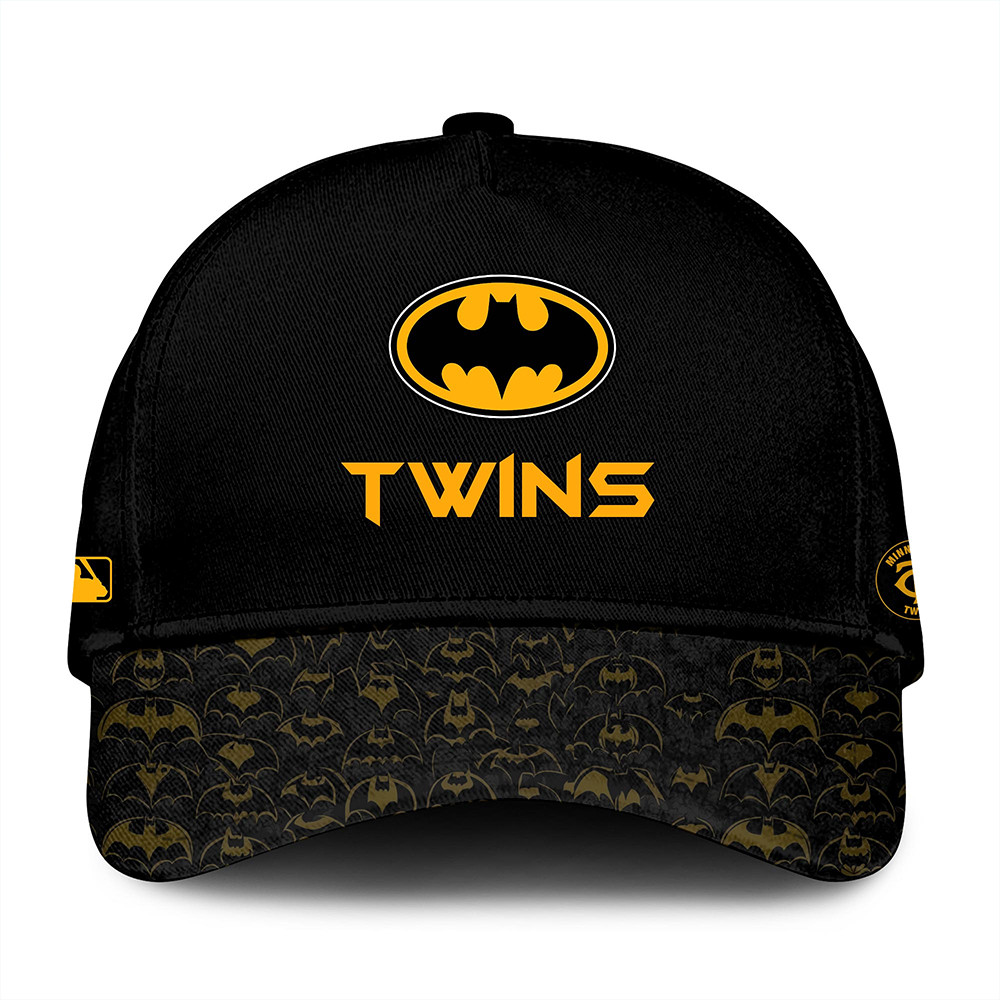 Minnesota Twins x DC Batman Game Night Hat Unique Gifts For Baseball Fans-1