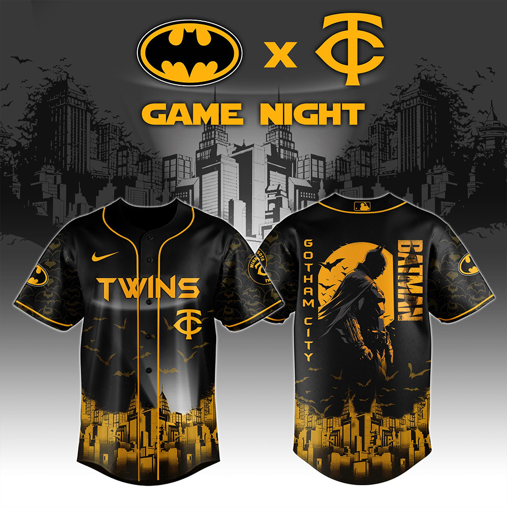 Minnesota Twins x DC Batman Game Night Jersey Unique Gifts For Baseball Fans-1