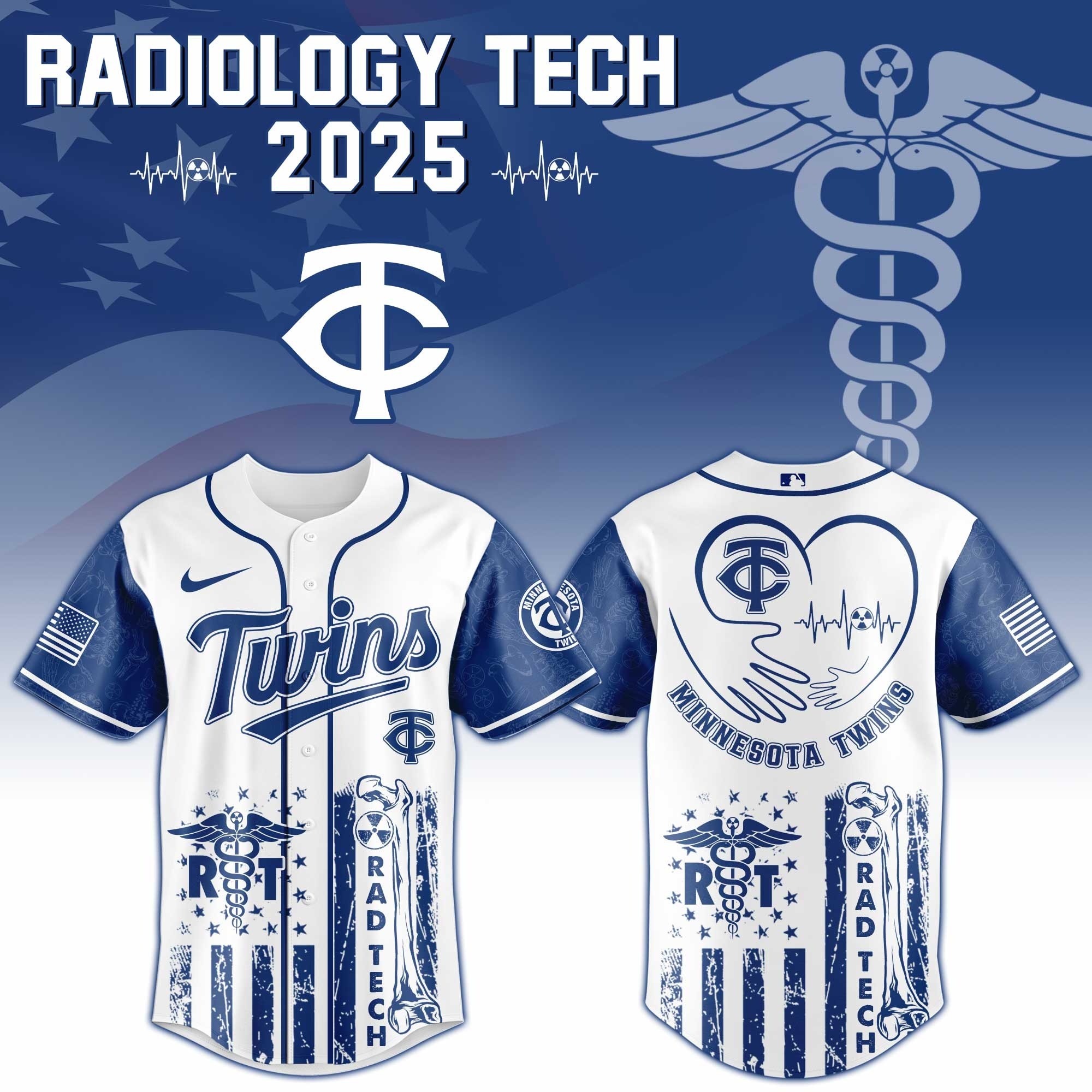 Minnesota Twins x Radiology Tech Night Exclusive Design Jersey Milwaukee Brewers Merch-1