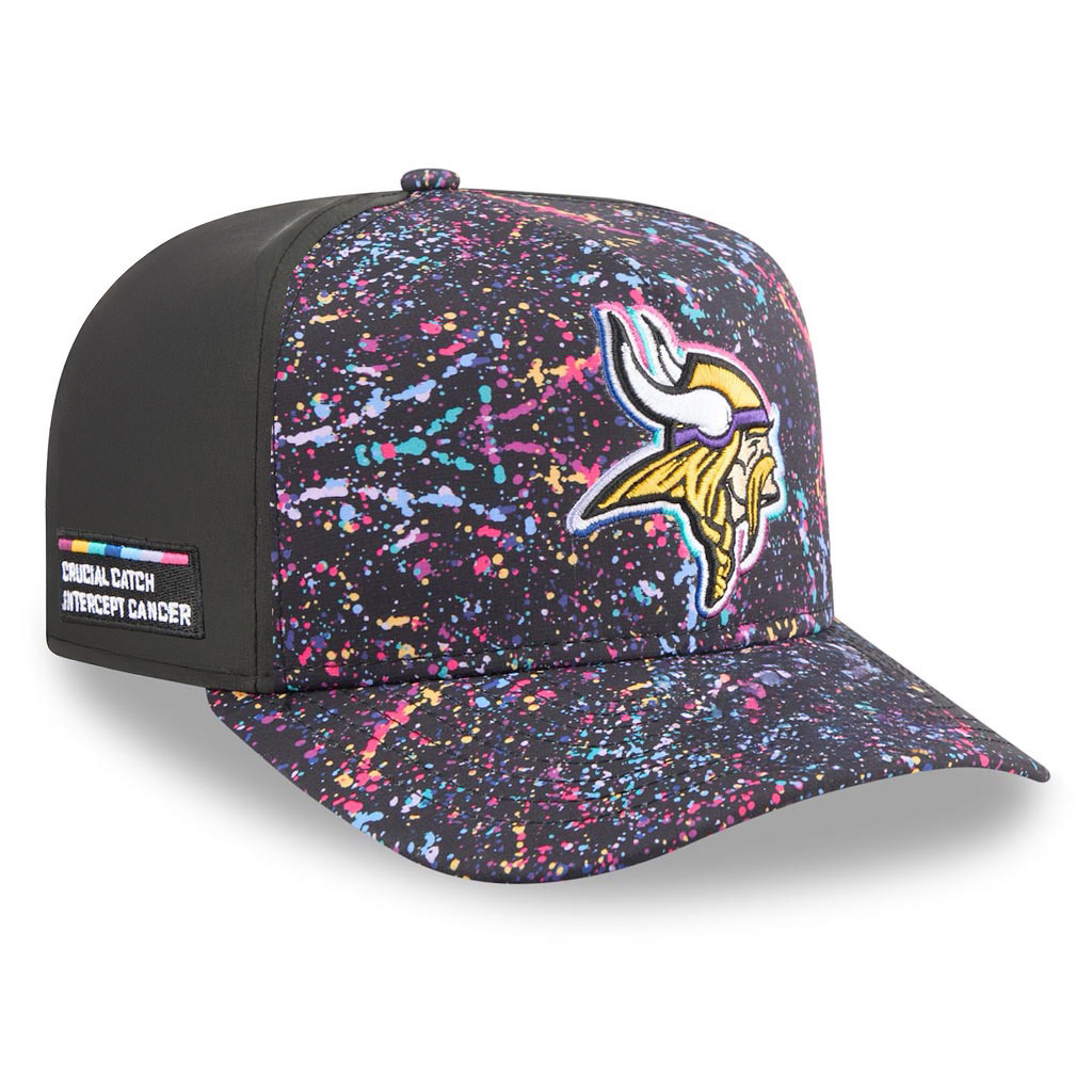 Minnesota Vikings Crucial Catch NFL Embroidered Hat 2025 Rainbow Vikings Merch-1