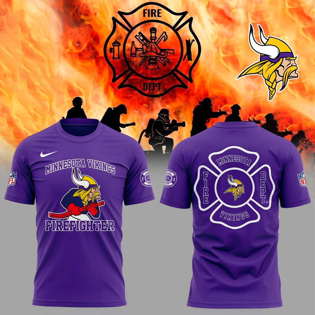 Minnesota Vikings Firefighter Appreciation 2025 Shirt Minnesota Vikings Merch Him Gifts-1 Minnesota Vikings Firefighter Appreciation 2025 Shirt Minnesota Vikings Merch Him Gifts-1