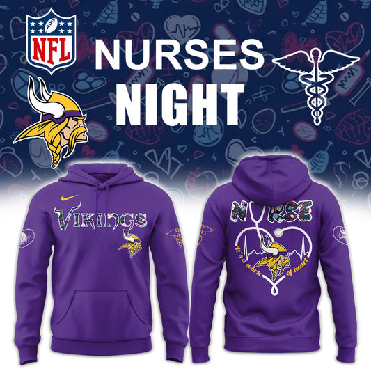 Minnesota Vikings NURSES NIGHT Hoodie Football Related Gifts-1