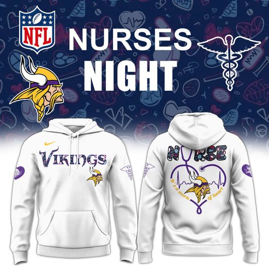 Minnesota Vikings NURSES NIGHT Hoodie Presents For Football Fans-1