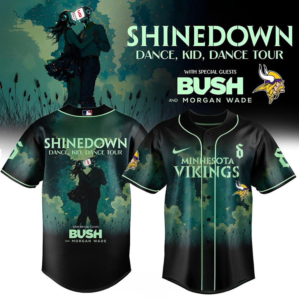 Minnesota Vikings X Shinedown Tour Merch 2025 Jersey-1
