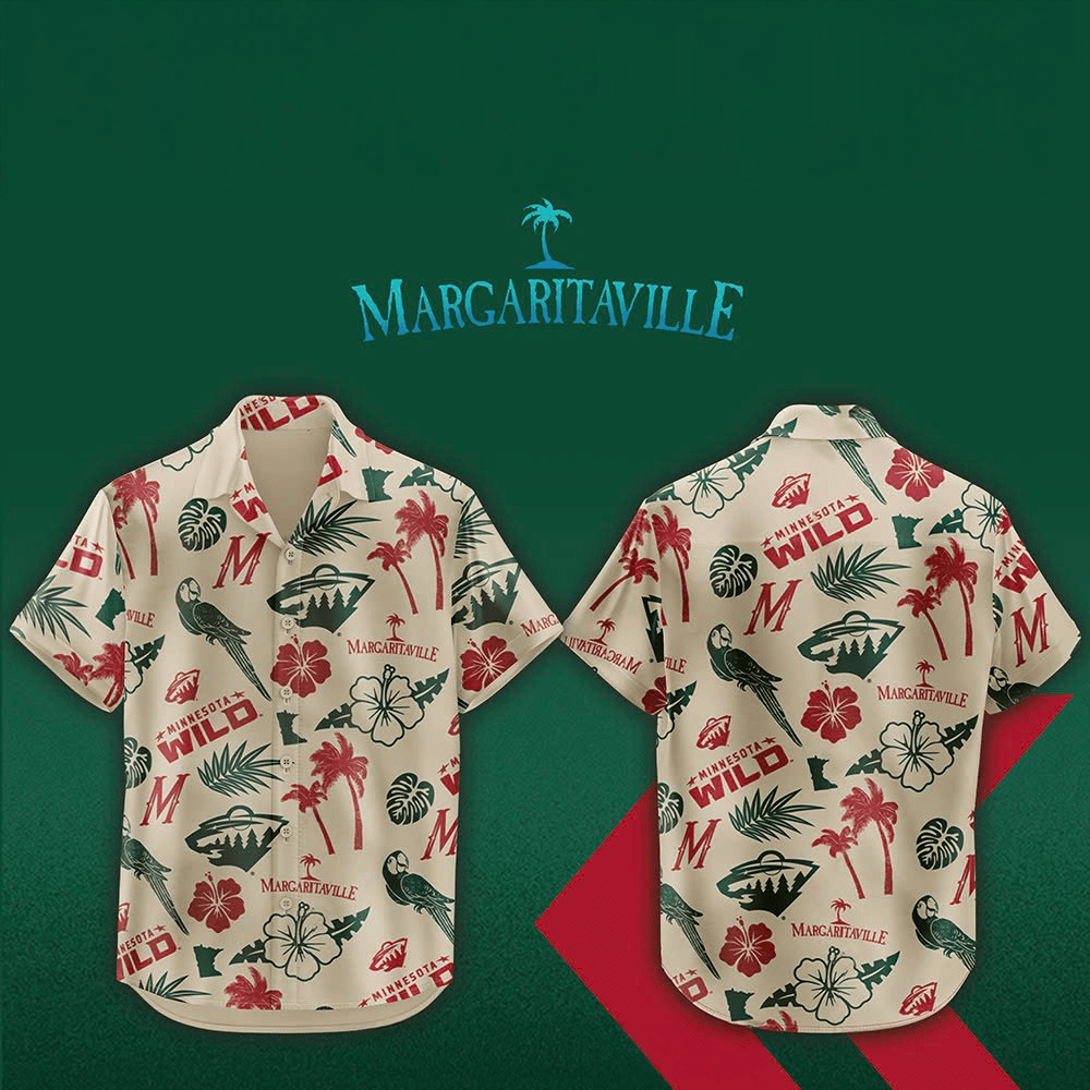 Minnesota Wild Margaritaville Night Special Hawaiian Shirt Minnesota Wild Merch Gifts For Dad-1