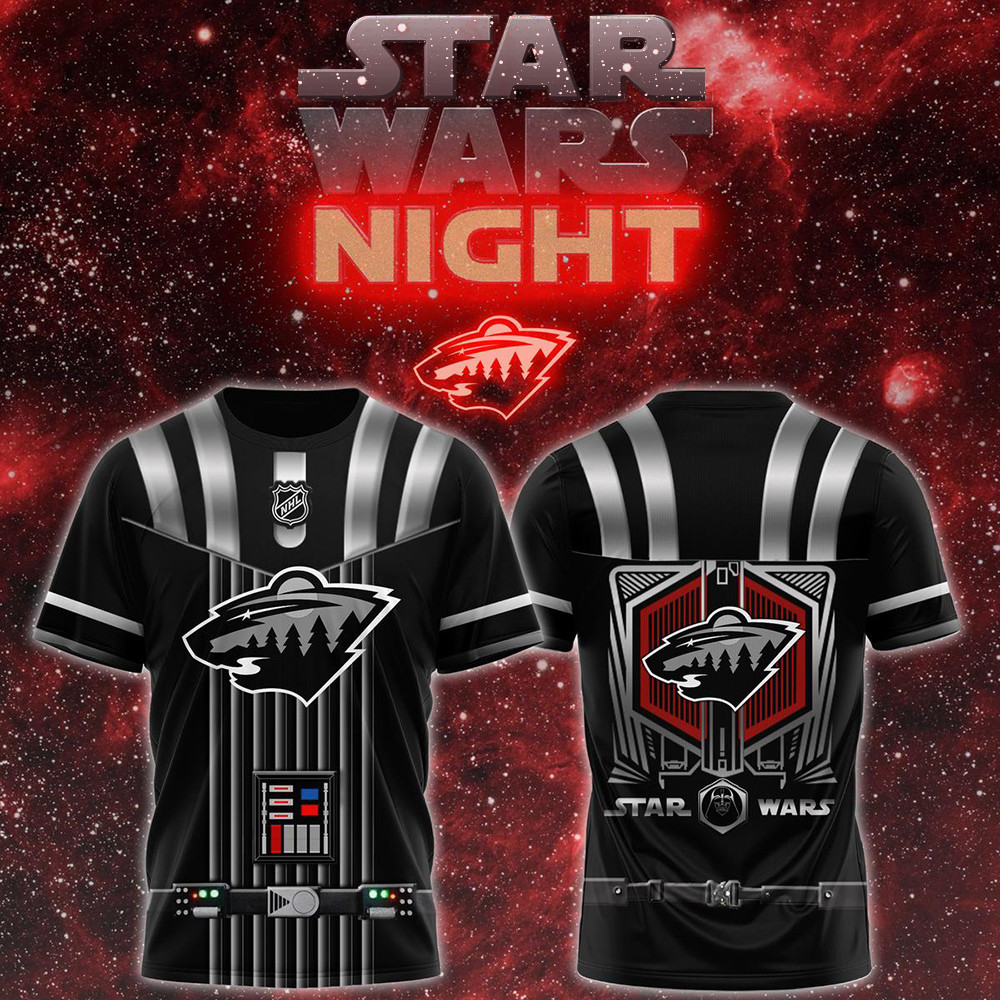 Minnesota Wild The Memories Star Wars Dark Side Night 2024 Shirt Gift Ideas For Hockey Fans-1
