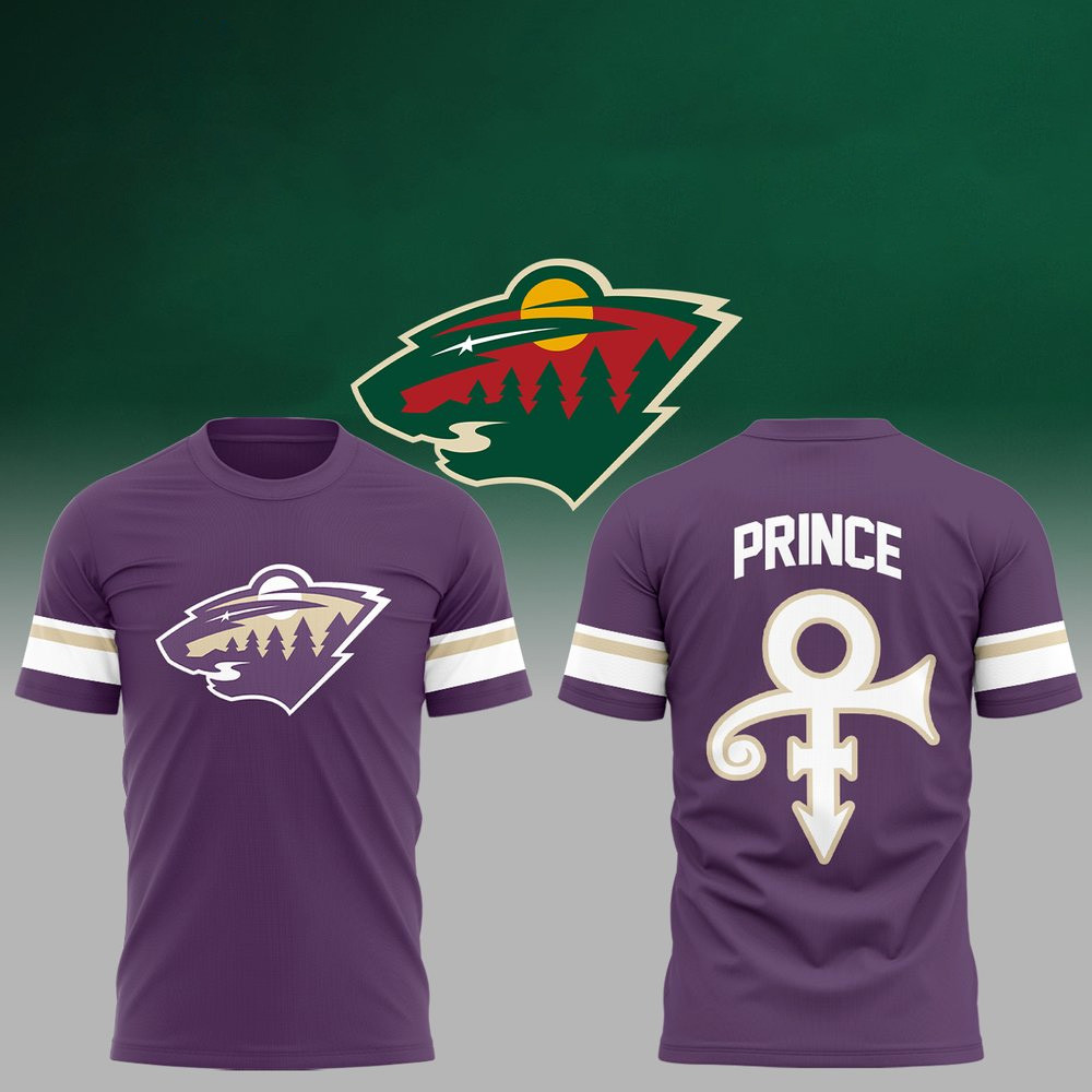 Minnesota Wild x Prince Night Shirt Minnesota Wild Merch Father's Day Gifts For Husband-1