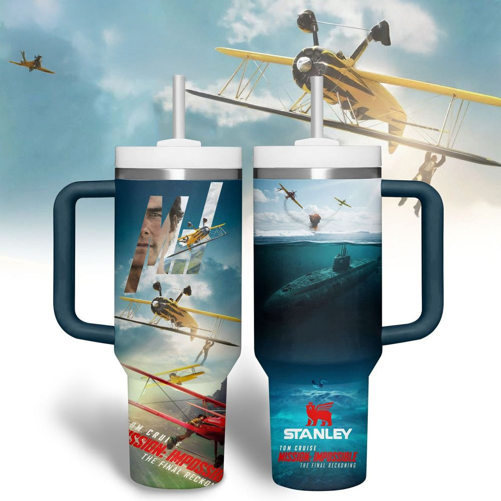 Mission Impossible The Final Reckoning 2025 Tom Cruise Stanley Tumbler Great Gifts For Dad-1