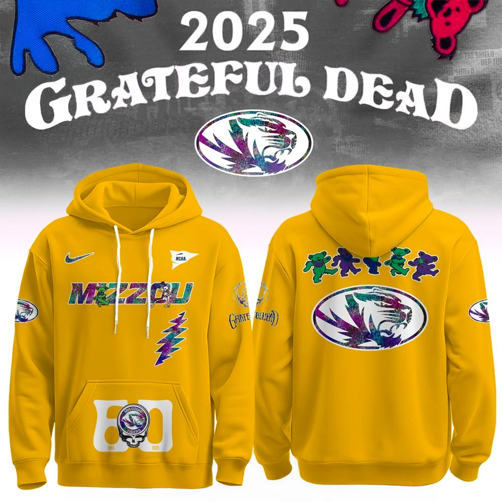 Missouri Tigers x Grateful Dead 60th 1965 2025 Hoodie Tigers Merch Xmas Presents For Fans-1