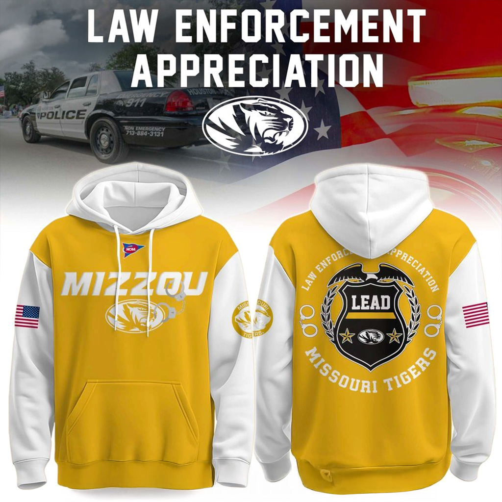 Missouri Tigers x Law Enforcement Appreciation Day Hoodie Tigers Merch Gift For Football Lovers-1
