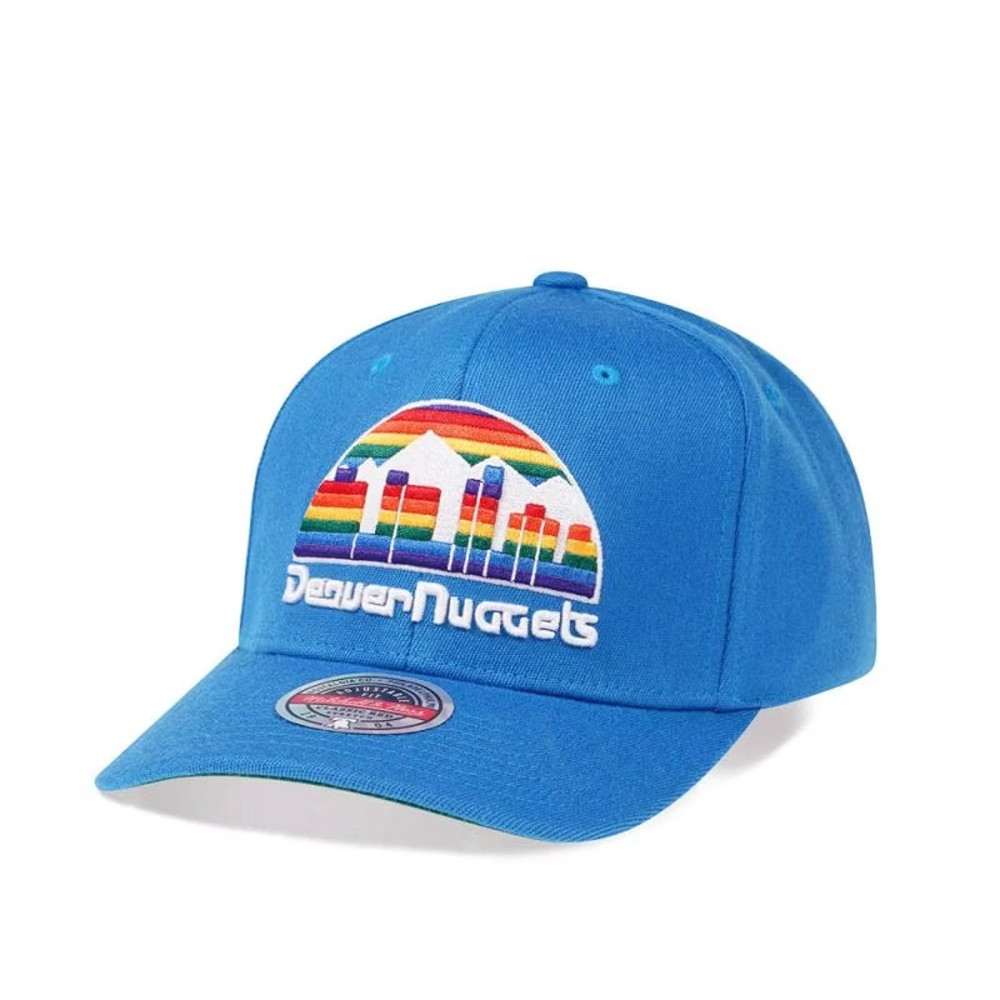 Mitchell And Ness Denver Nuggets Team Embroidered Hat Unique Gifts For Basketball Lovers-1