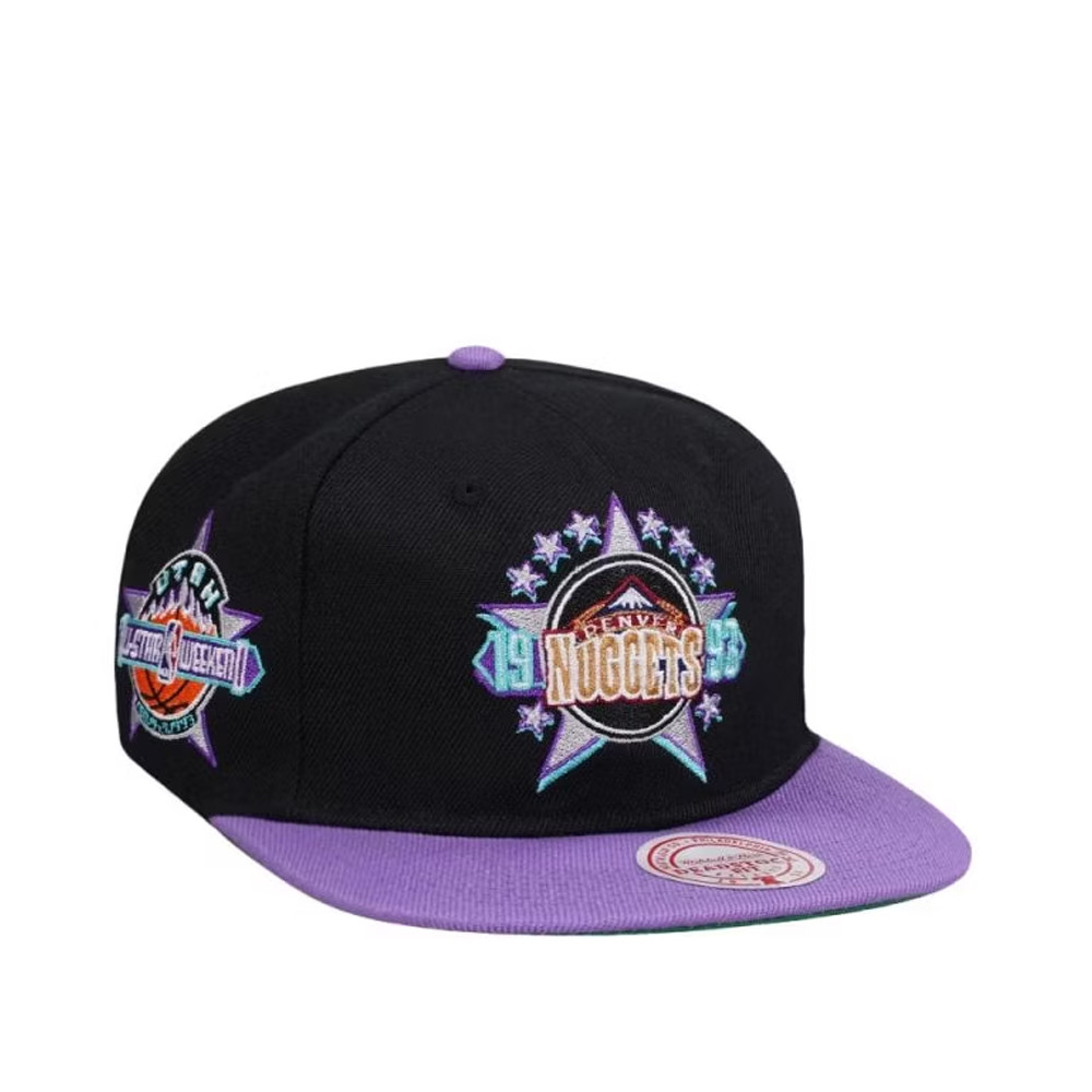 Mitchell And Ness Denver Nuggets Two Tone Deadstock Hardwood Snapback Hat Husband Gifts-1