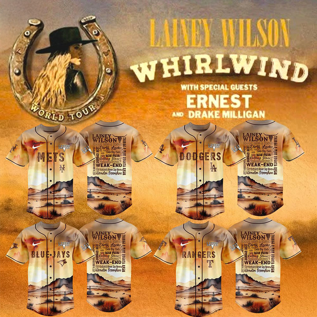 Mlb Team Mix Lainey Wilson Tour 2025 Jersey-1