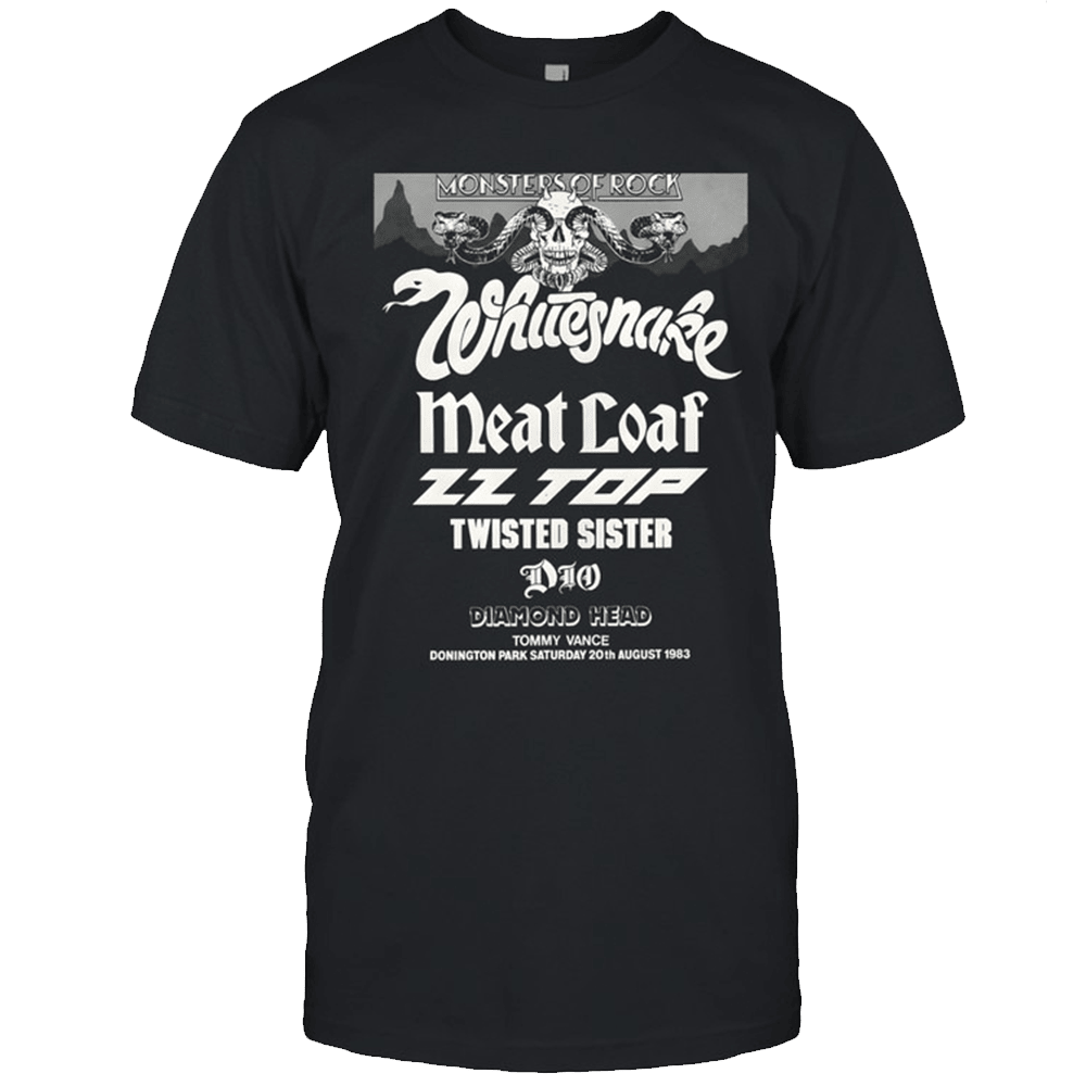 Monsters Of Rock Merch Monsters Of Rock 1983 BK T-Shirt Unique Gifts For Dad-1