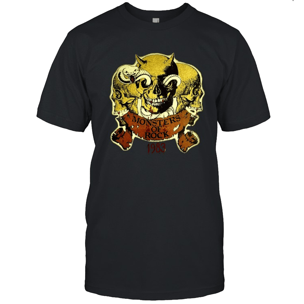 Monsters Of Rock Merch Monsters Of Rock 1983 T-Shirt First Fathers Day Gift-1
