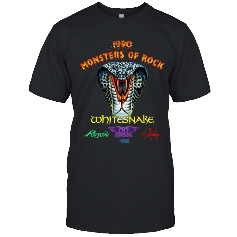 Monsters Of Rock Merch Monsters Of Rock 1990 Snake T-Shirt Dad Gifts For Father's Day 2025-1 Monsters Of Rock Merch Monsters Of Rock 1990 Snake T-Shirt Dad Gifts For Father's Day 2025-1