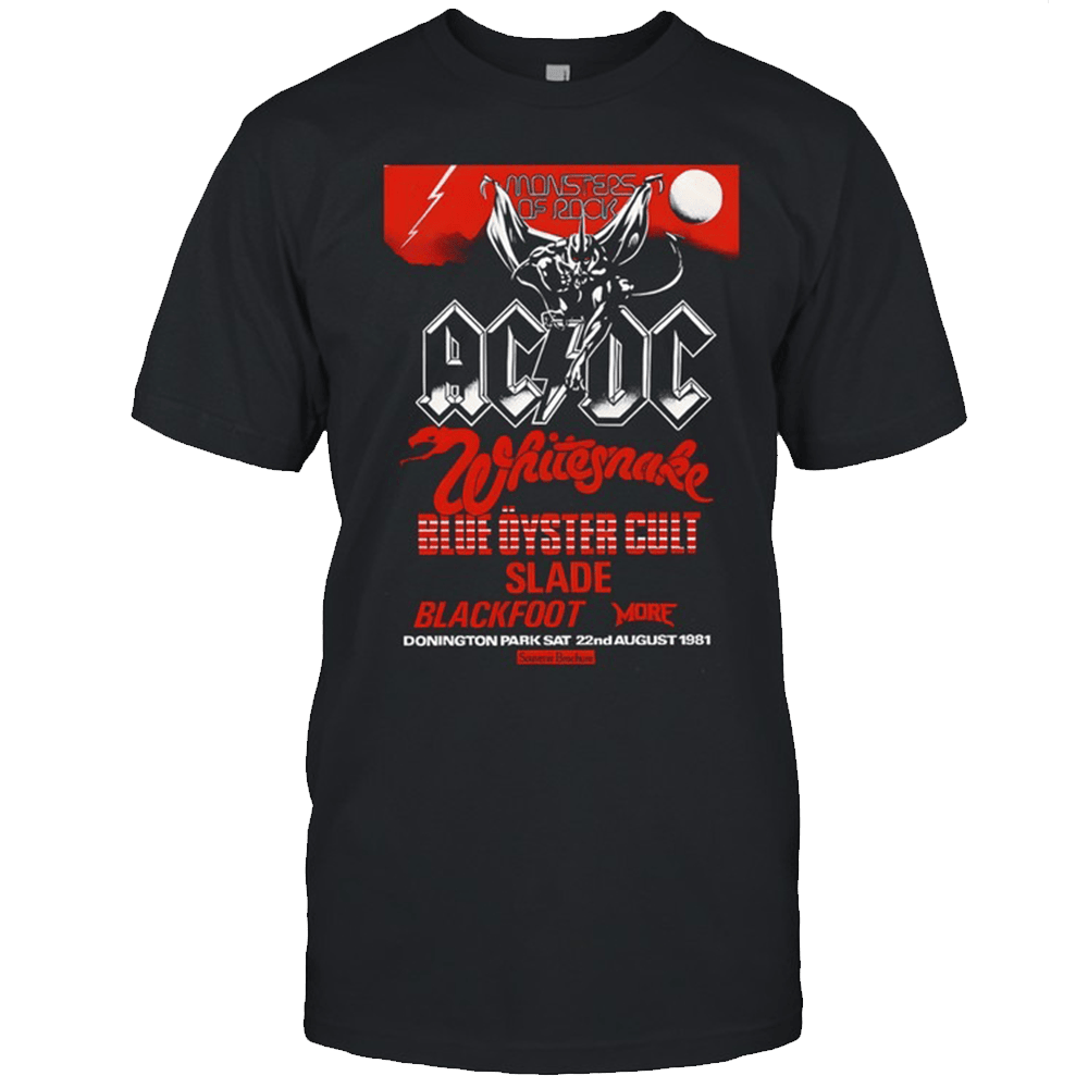 Monsters Of Rock Merch Monsters Of Rock ACDC T-Shirt Bonus Dad Gifts-1