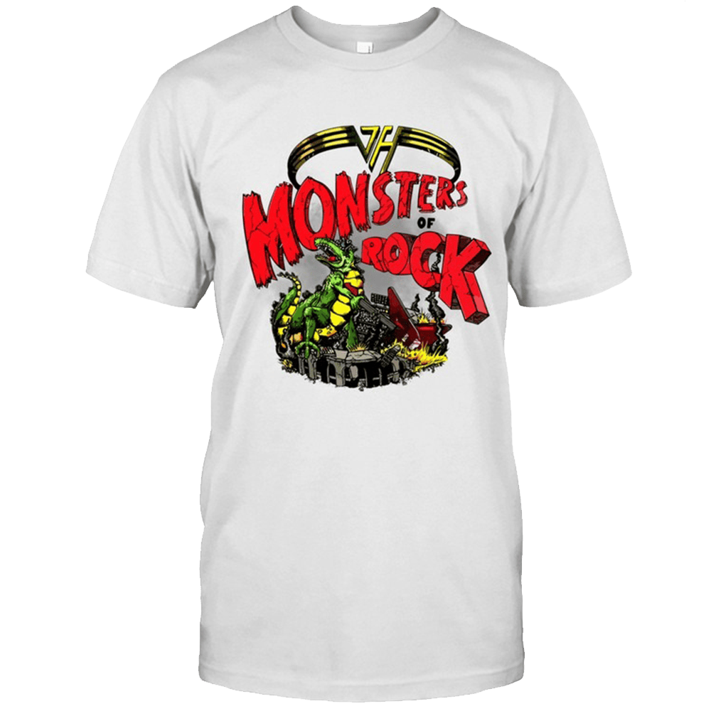 Monsters Of Rock Merch Monsters Of Rock Dinosaur T-Shirt Top Father's Day Gifts-1
