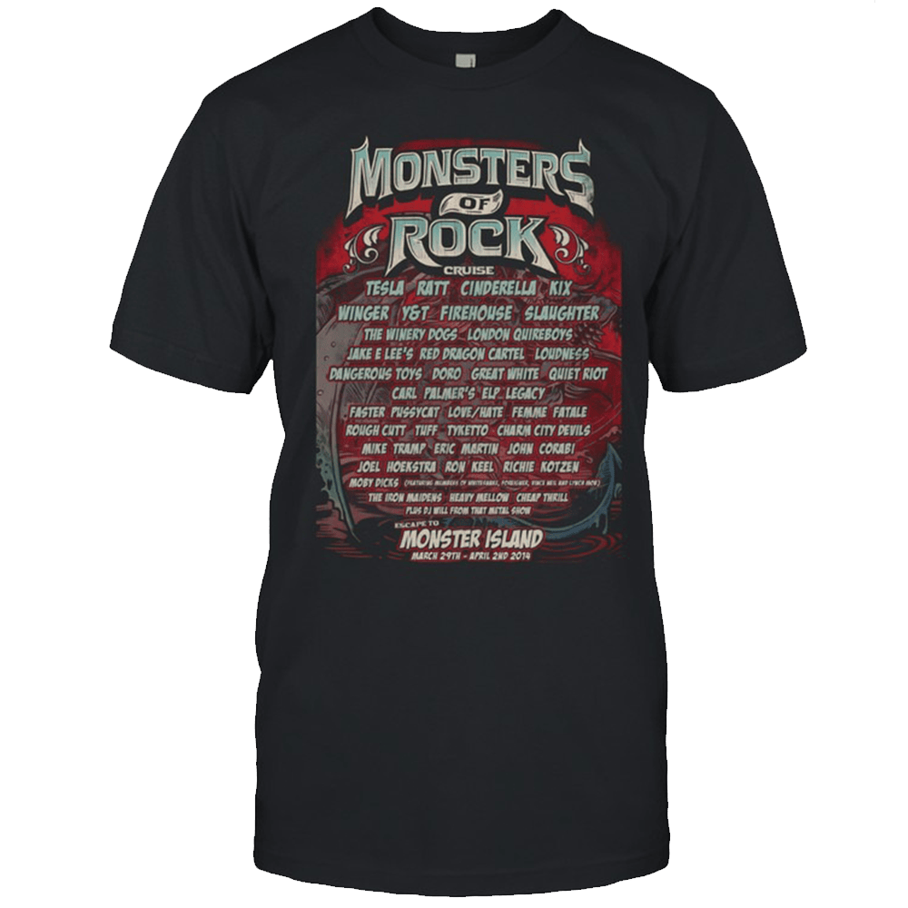Monsters Of Rock Merch Monsters Of Rock Island T-Shirt Fathers Day Gift From Daughter-1