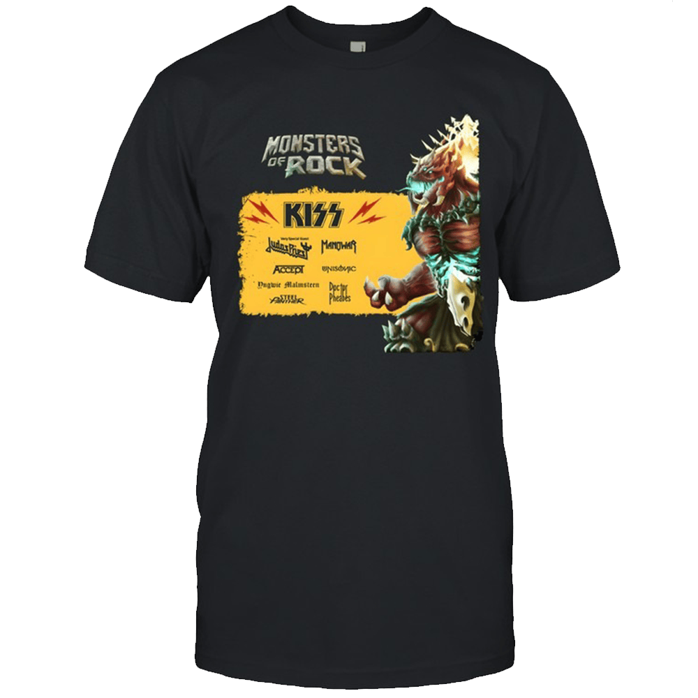 Monsters Of Rock Merch Monsters Of Rock Kizz T-Shirt Father's Day Gifts For Husband-1