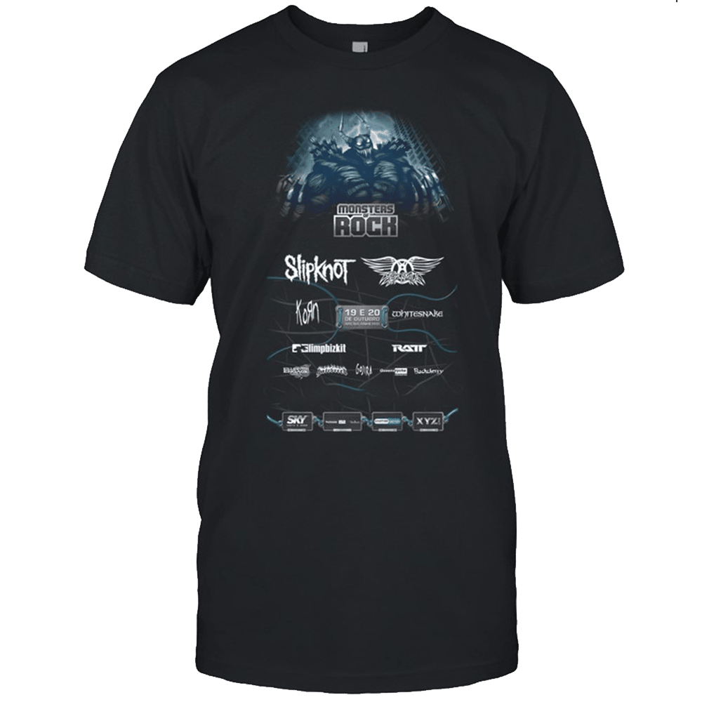 Monsters Of Rock Merch Slipknot T-Shirt Top Father's Day Gifts-1