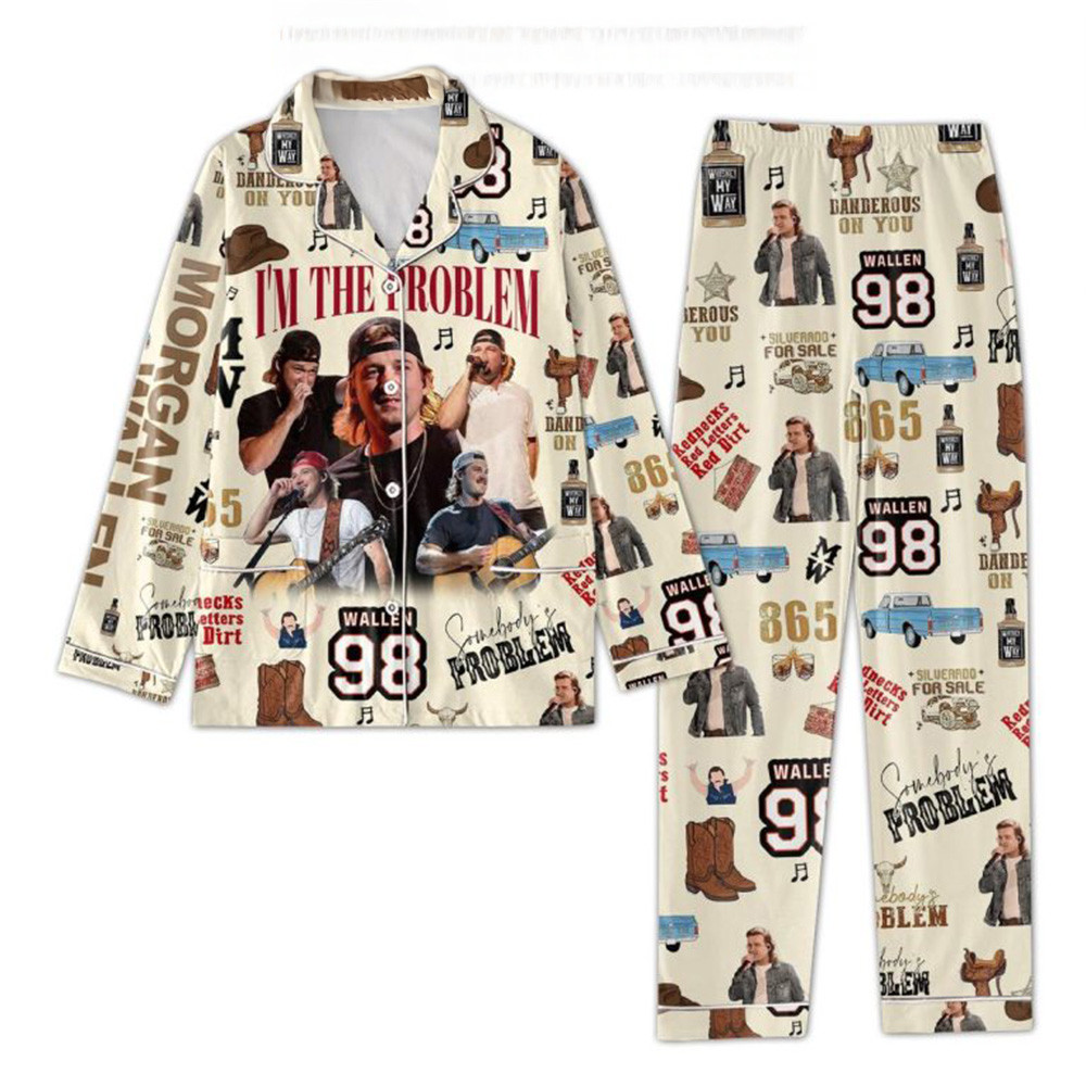 Morgan Wallen I'm The Problem Pajamas Set Morgan Wallen Merch Good Gifts For Mom-1