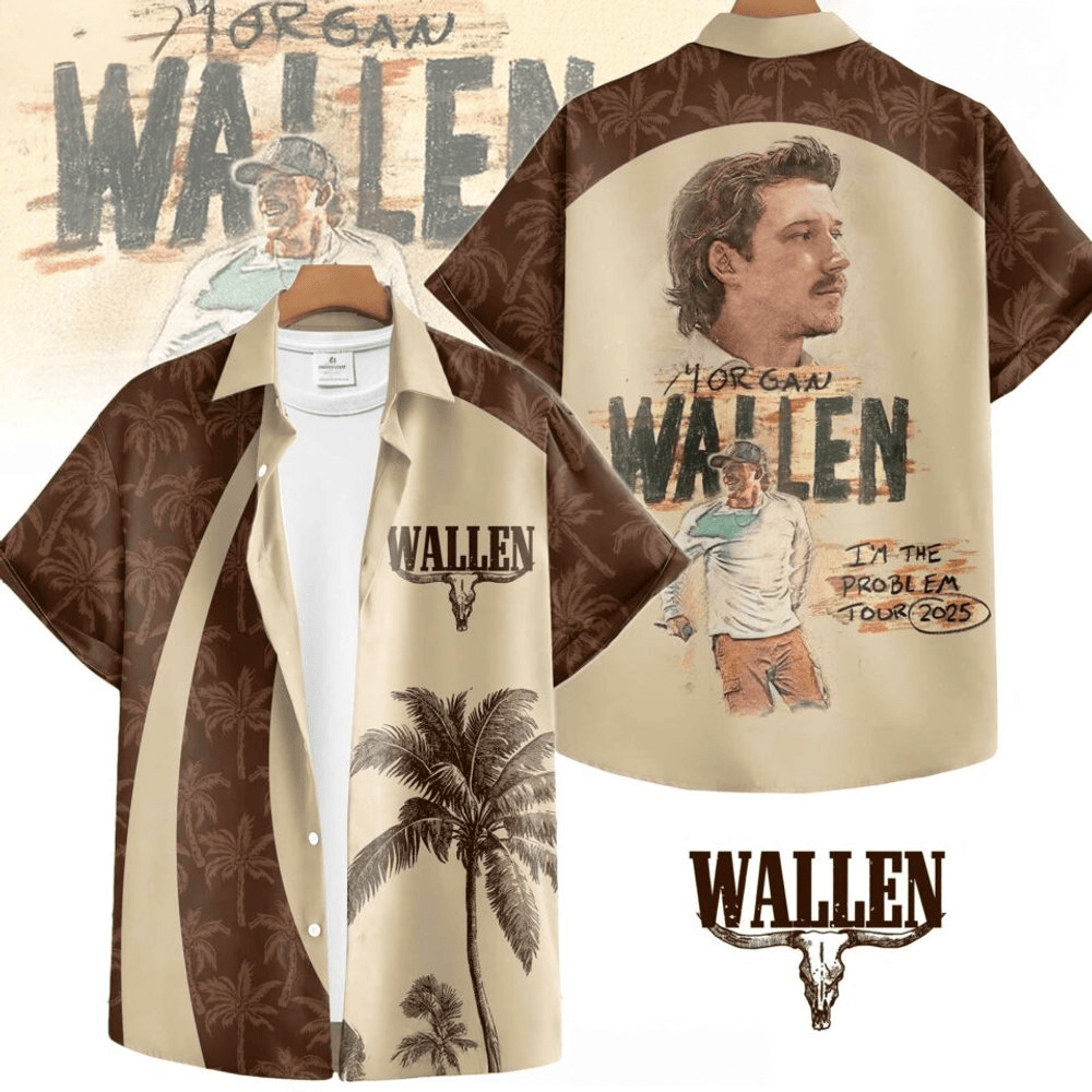 Morgan Wallen I'm The Problem Tour 2025 Hawaiian Shirt Morgan Wallen Merch Father's Day Gifts-1