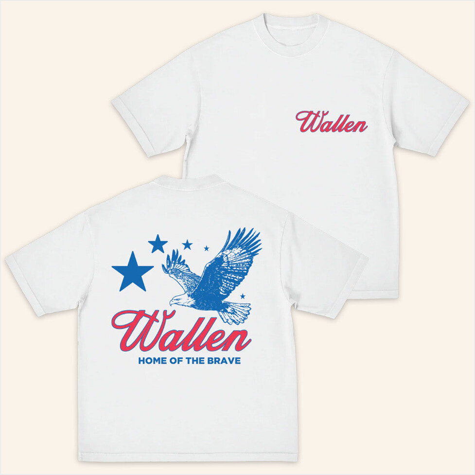 Morgan Wallen Merch Home Of The Brave T-Shirt Music Gift Ideas For Guys Gifts For Best Friend-1