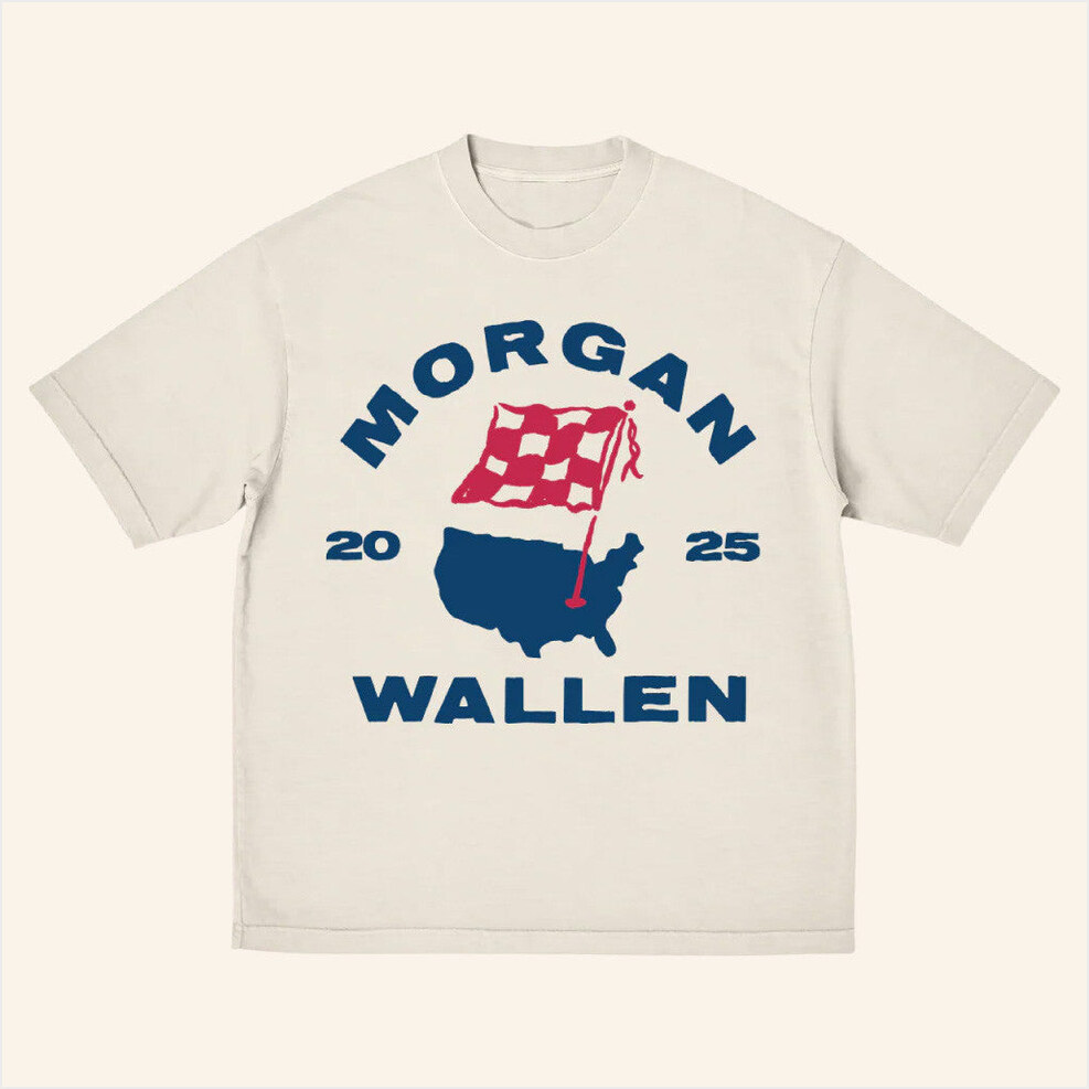 Morgan Wallen Merch MW Map T-Shirt Gifts For Music Lovers Birthday Gifts For Besties-1