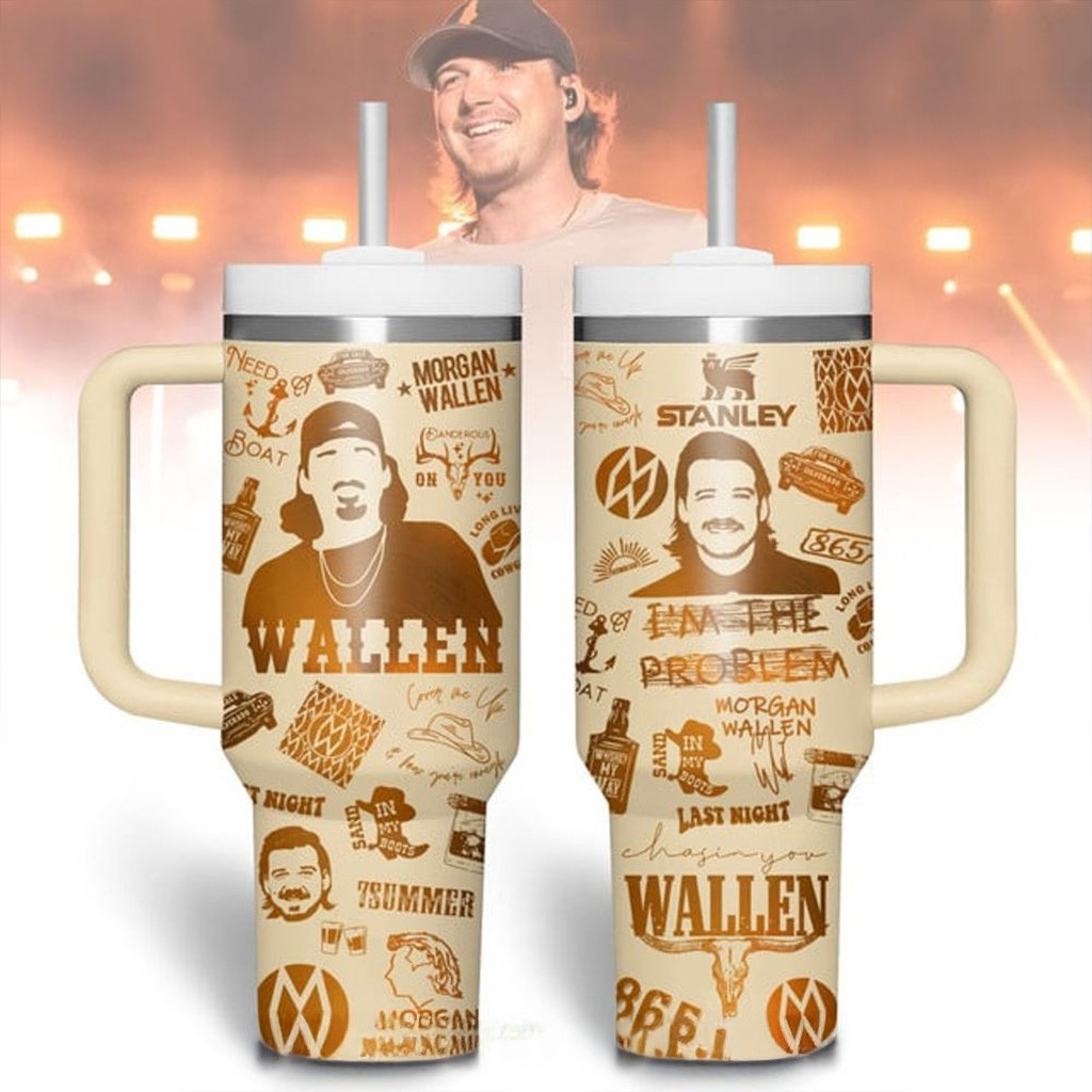 Morgan Wallen Tour 2025 Last Night Stanley Tumbler Music Lovers Gifts For Father-1