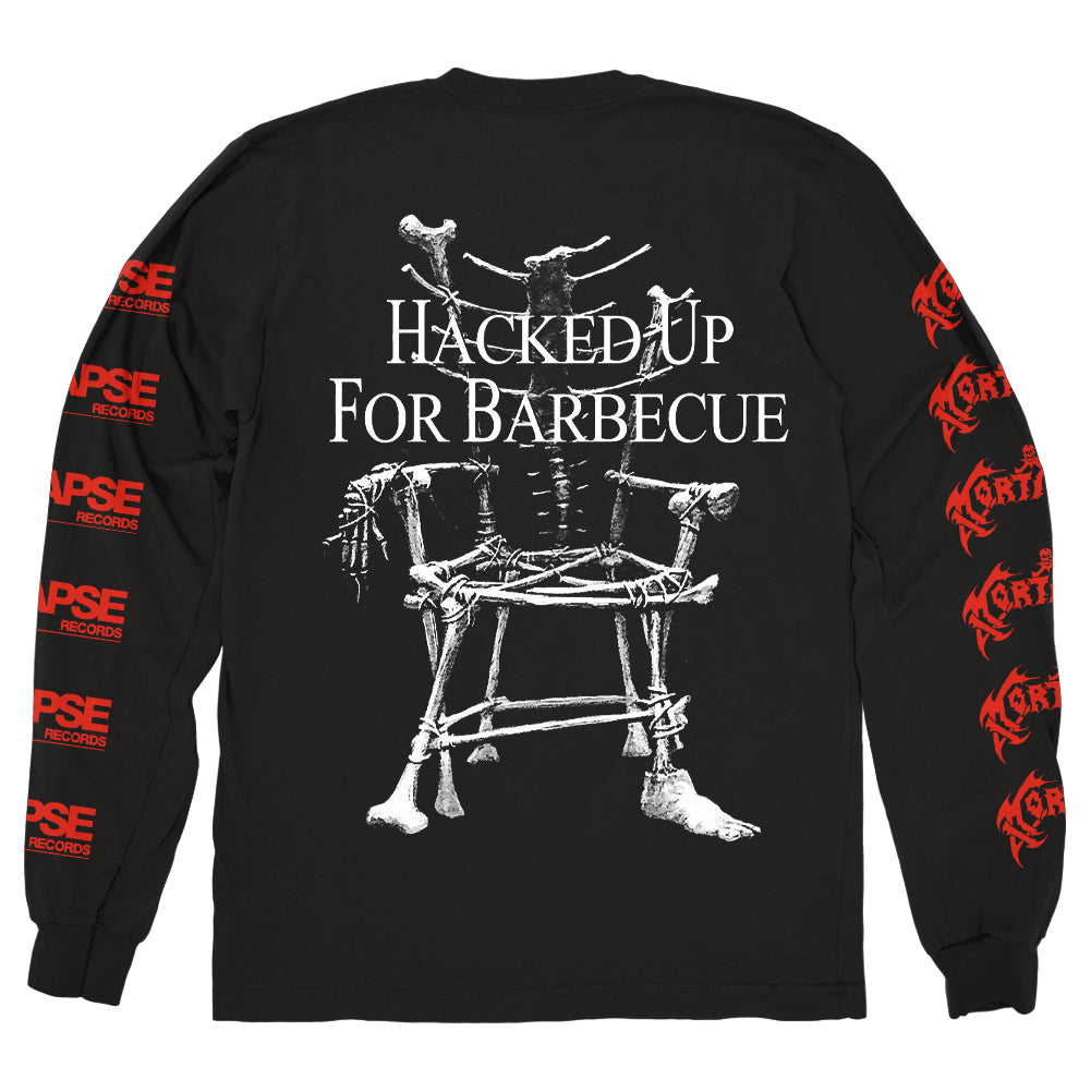 Mortician Merch Hacked Up For Barbecue Long Sleeve Shirt Mortician Shirt Father's Day Gifts For Husband-1