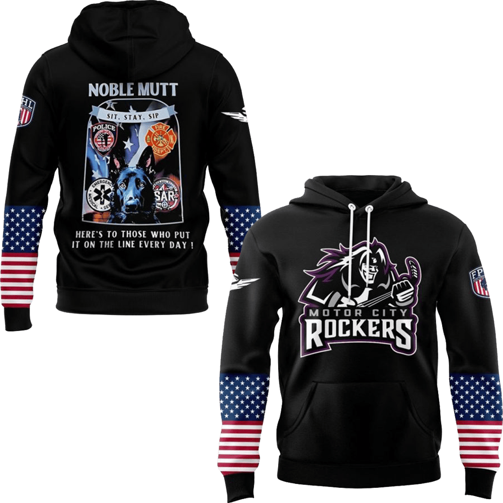 Motor City Rockers Home Town Hero 2025 Hoodie Motor City Rockers Merch Fathers Day Gifts-1