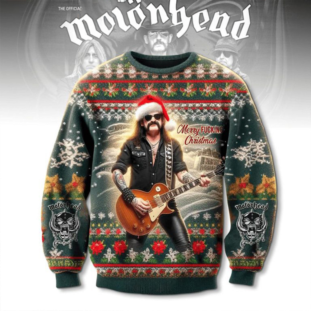 Motorhead 2025 Merry Fcking Christmas To You Ugly Sweater Rock Band Gifts For Fans-1