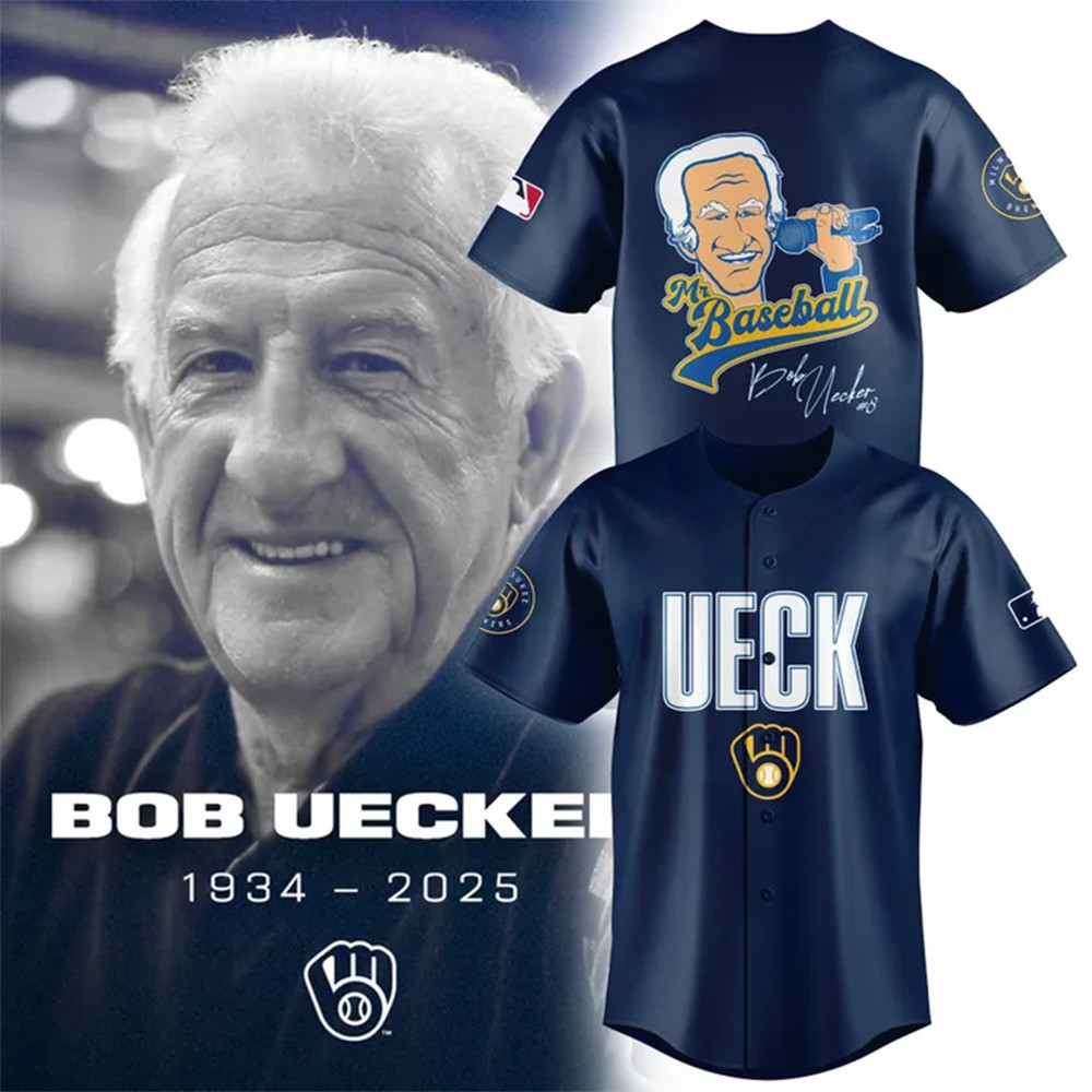 Mr Baseball Bob Uecker Baseball Tribute Baseball Jersey Great Gifts For Hockey Fans-1
