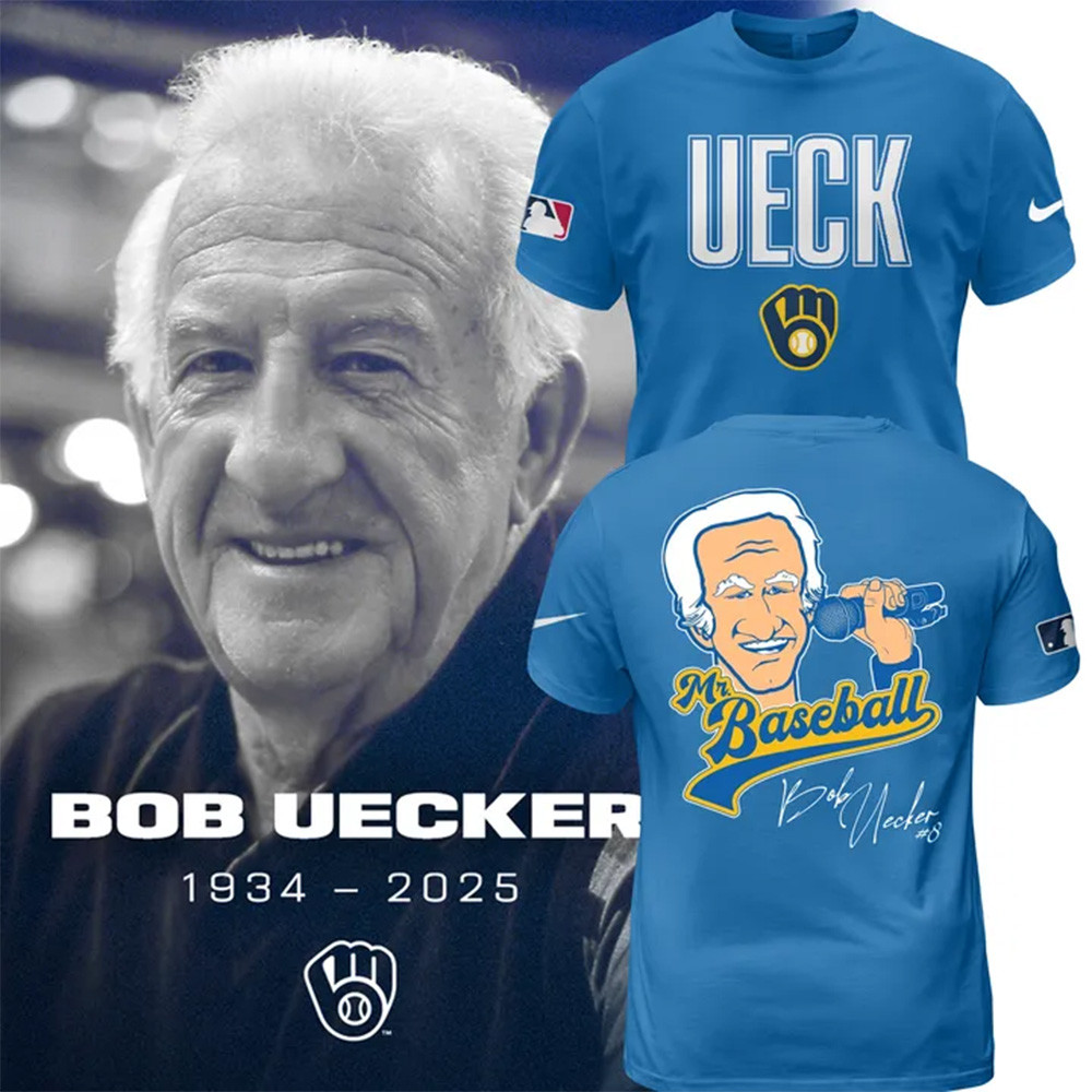 Mr Baseball Bob Uecker Baseball Tribute Milwaukee Brewers Shirt Cool Gifts For Hockey Fans-1