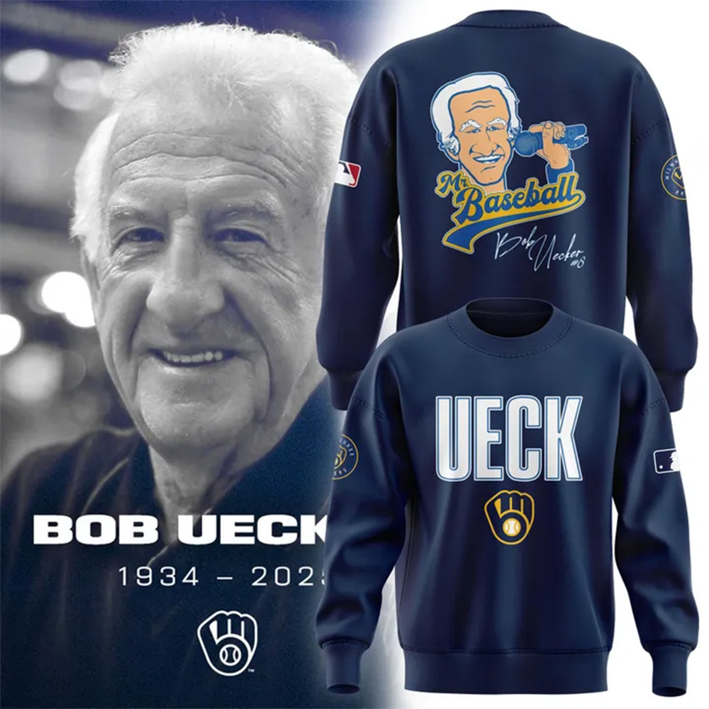 Mr Baseball Bob Uecker Baseball Tribute Milwaukee Brewers Sweatshirt Cool Gifts For Hockey Fans-1 Mr Baseball Bob Uecker Baseball Tribute Milwaukee Brewers Sweatshirt Cool Gifts For Hockey Fans-1