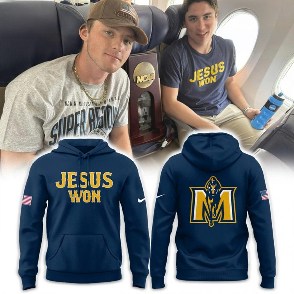 Murray State Baseball x Jesus Won 2025 Special Hoodie Baseball Player Gift Ideas-1