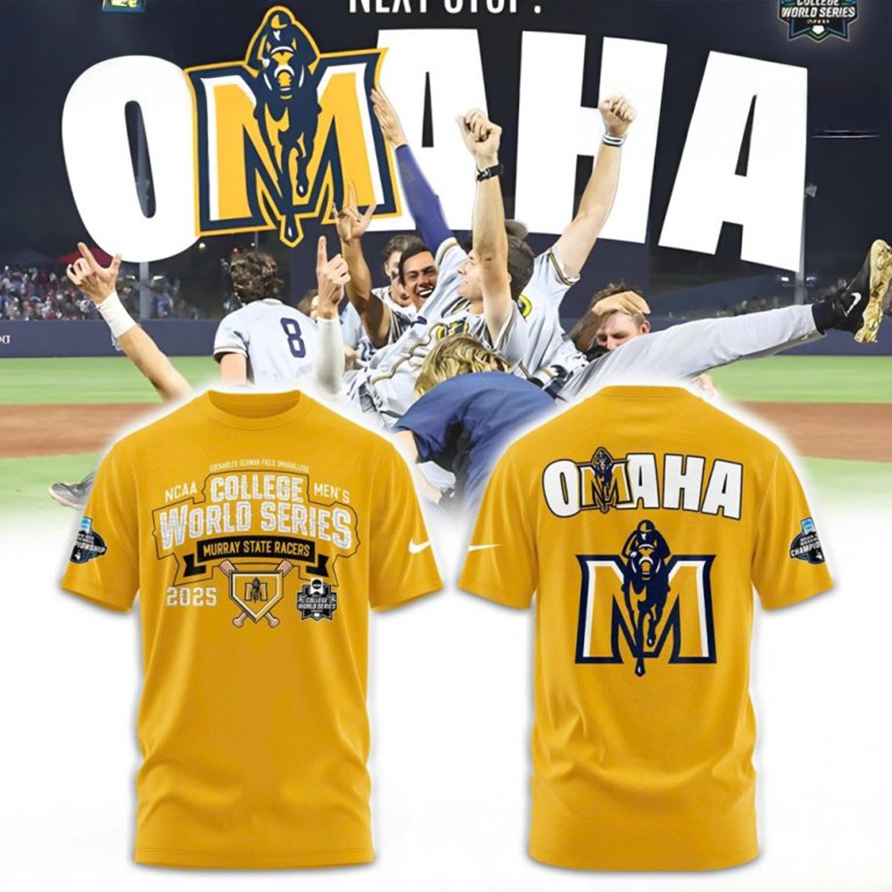 Murray State NCAA Baseball Men's World Series 2025 Shirt NCAA Merch Baseball Lover Gift Ideas-1