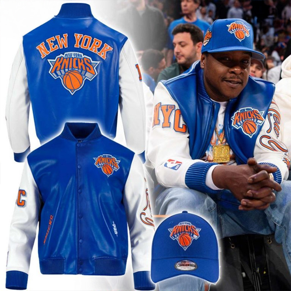 NBA New York Knicks Classic 2025 Playoffs Varsity Jacket New York Knicks Merch Fans Gifts-1