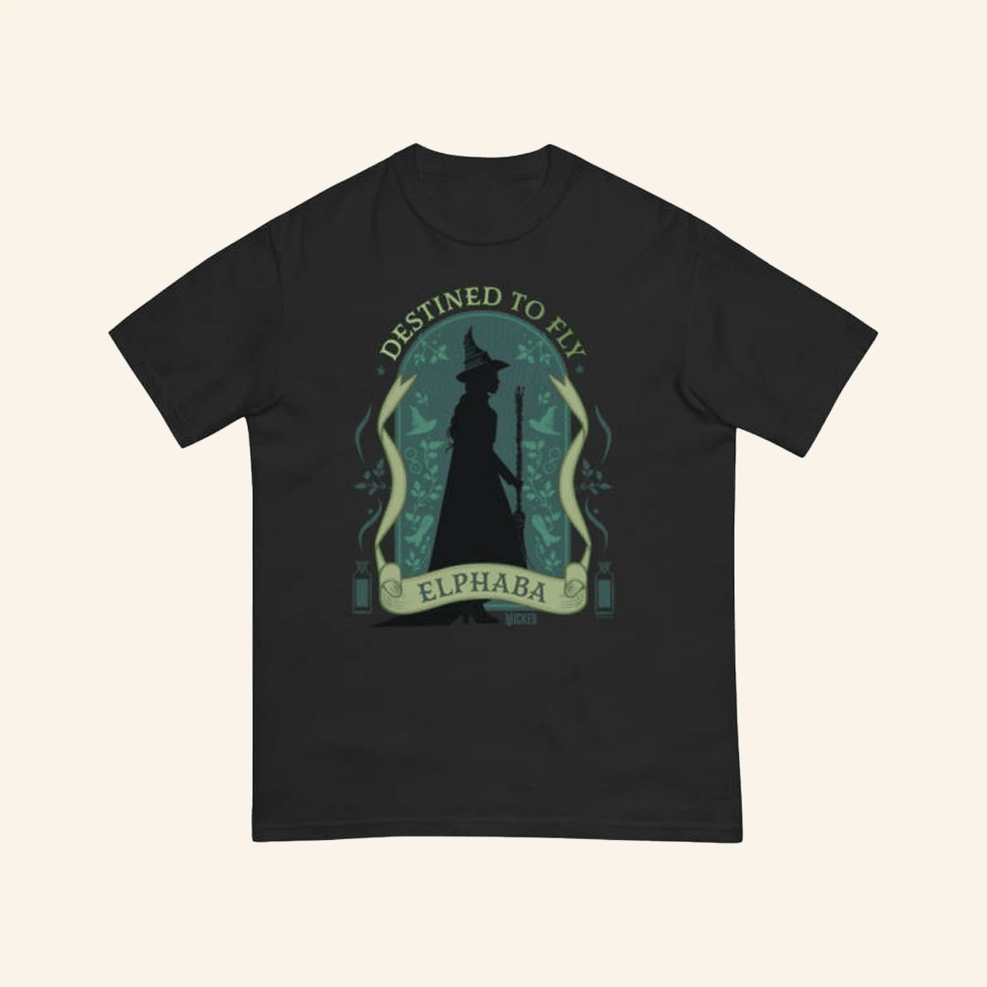 NBC Merch Wicked Enchanted Elements Destined To Fly Elphaba T-Shirt Best Gifts For Boyfriend-1