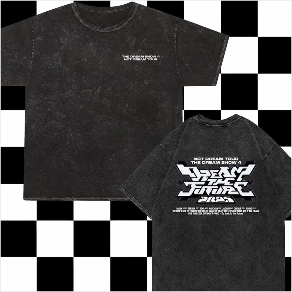 NCT Dream The Dream Show 4 Mineral Washed T-Shirt Dream The Future Concert Tee K-Pop Merch-1