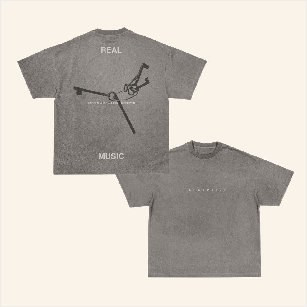 NF Real Music Merch Grey Perception Keys T-Shirt Gifts For Dad Birthday Gifts For Best Friend-1