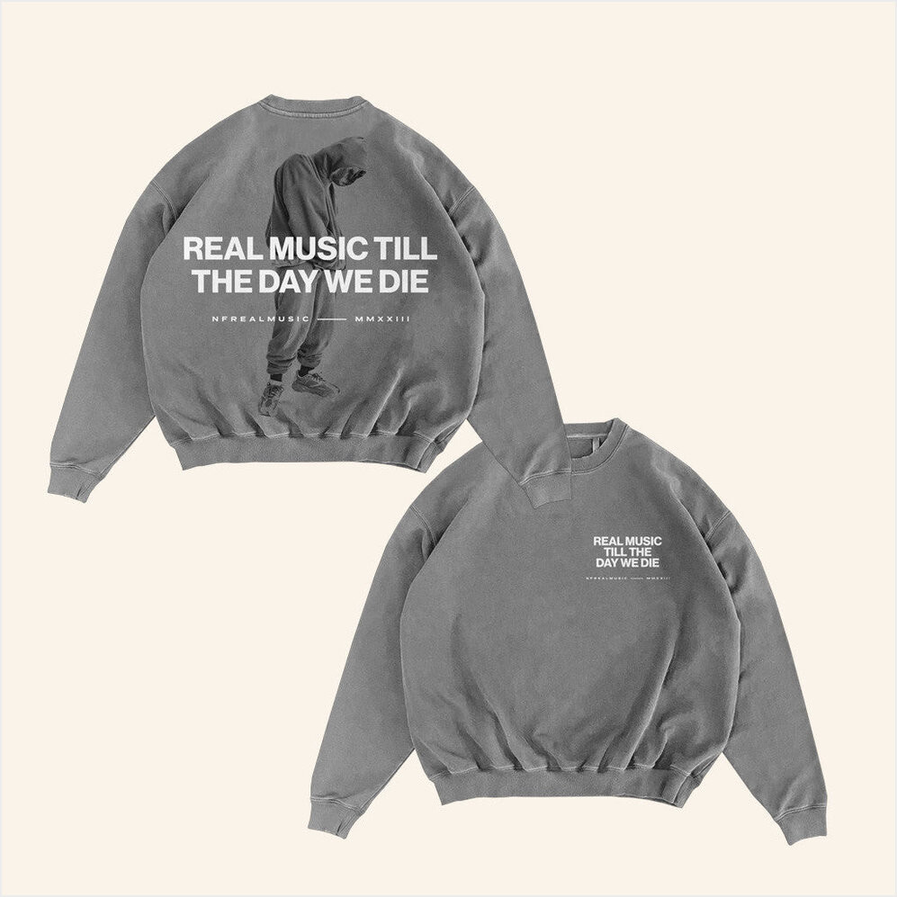NF Real Music Merch Grey Rmttdwd Sweatshirt Present For Husband Birthday Gifts For Friends-1