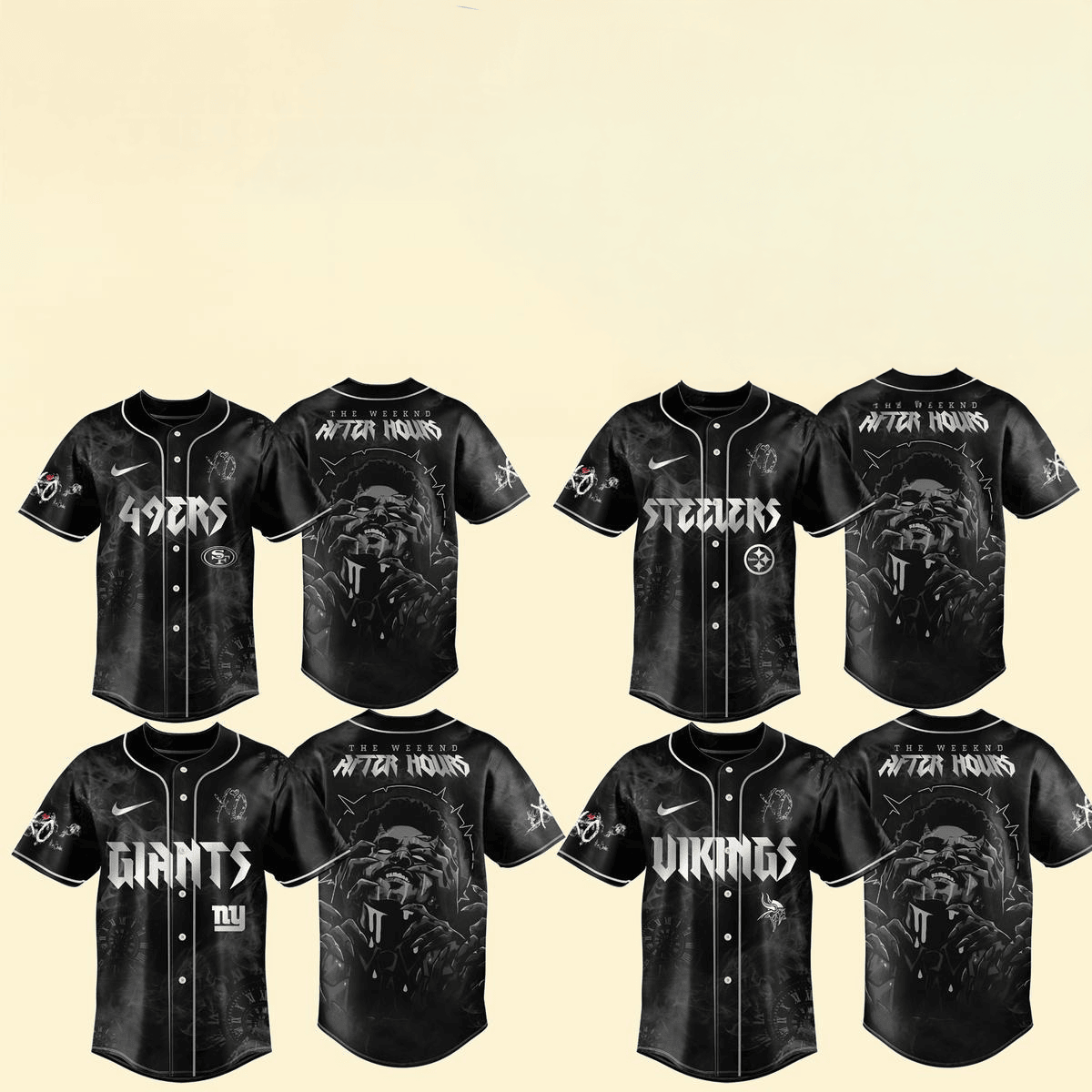 NFL All Teams X The Weeknd World Tour 2025 Jersey NFL Merch Gifts For Him-1