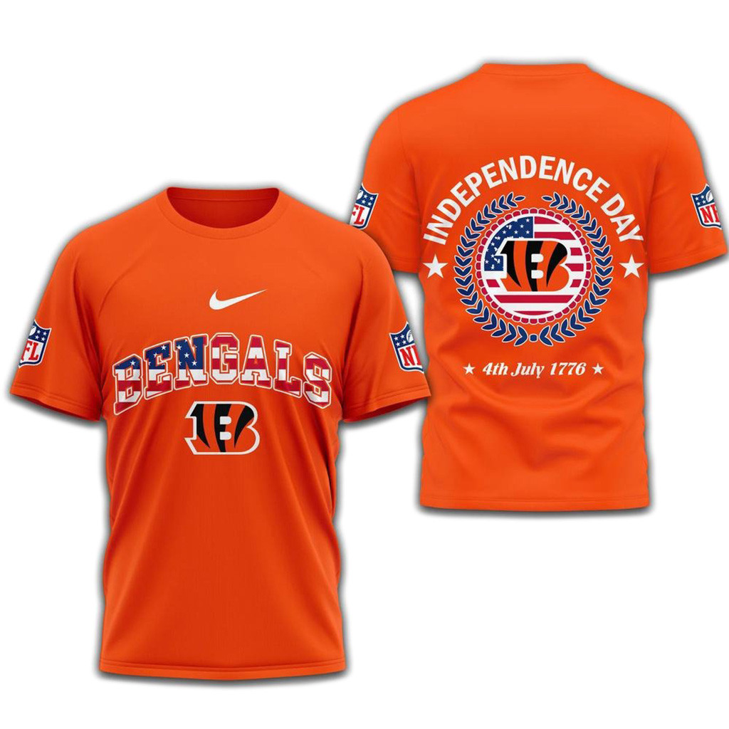 NFL Cincinnati Bengals 2025 Independence Day T-Shirt-1