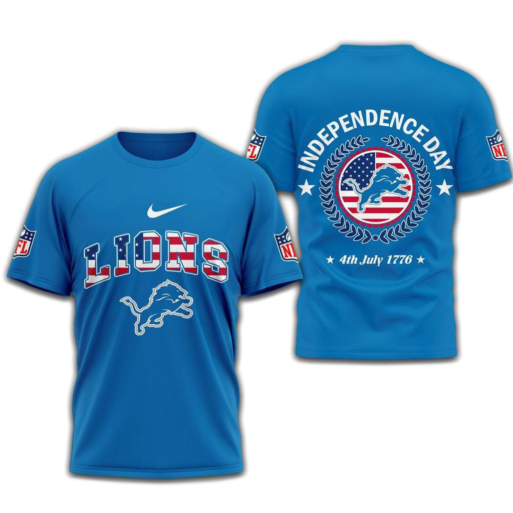 NFL Detroit Lions 2025 Independence Day Shirt-1