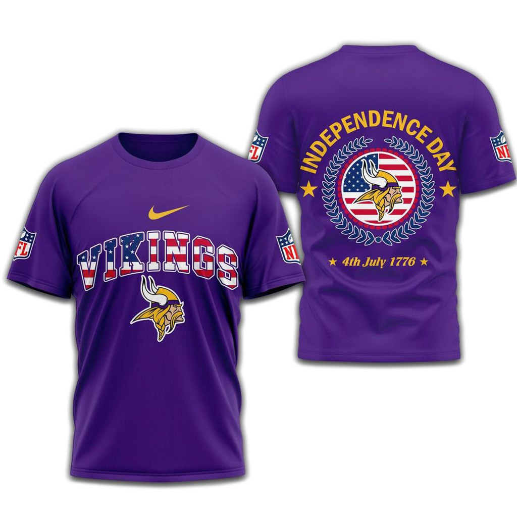 NFL Minnesota Vikings 2025 Independence Day Shirt-1