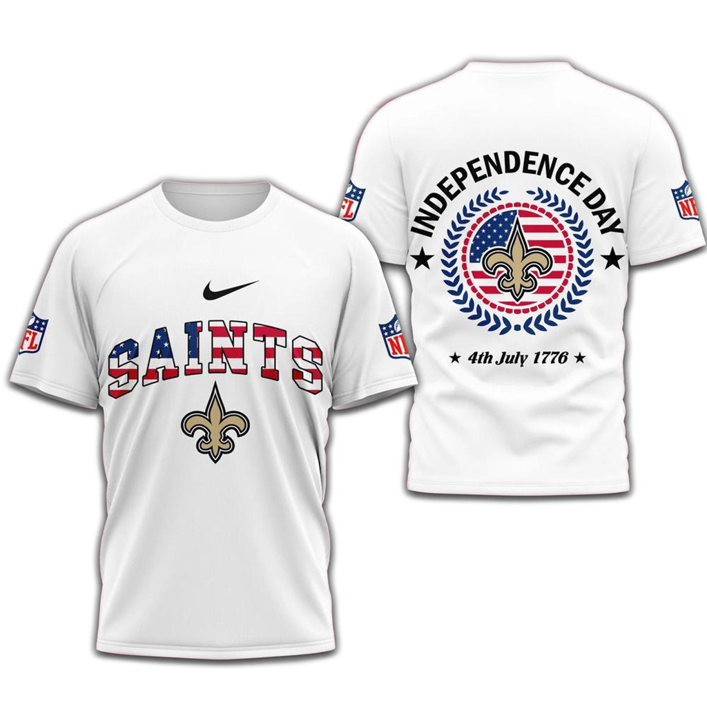 NFL New Orleans Saints 2025 Football Team Independence Day Shirt-1