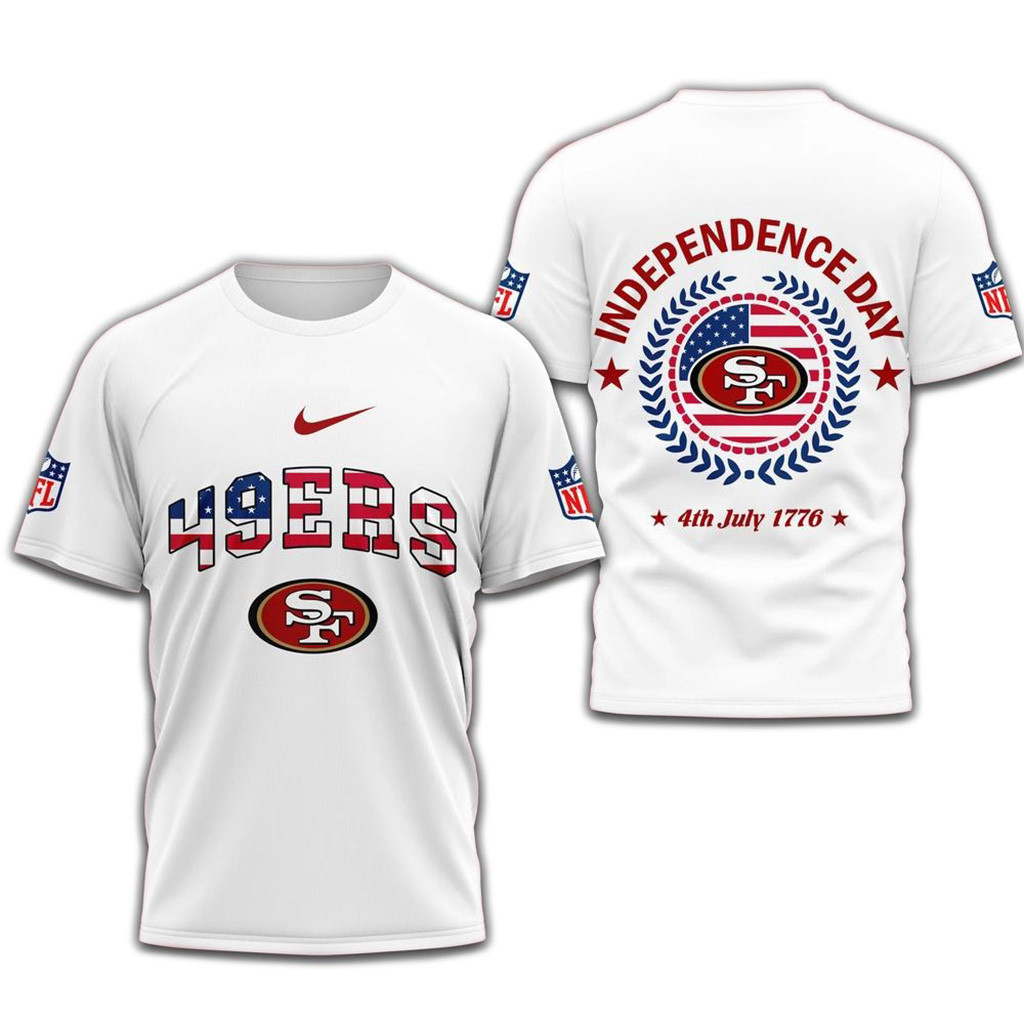 NFL San Francisco 49Ers 2025 Football Team Independence Day Shirt-1