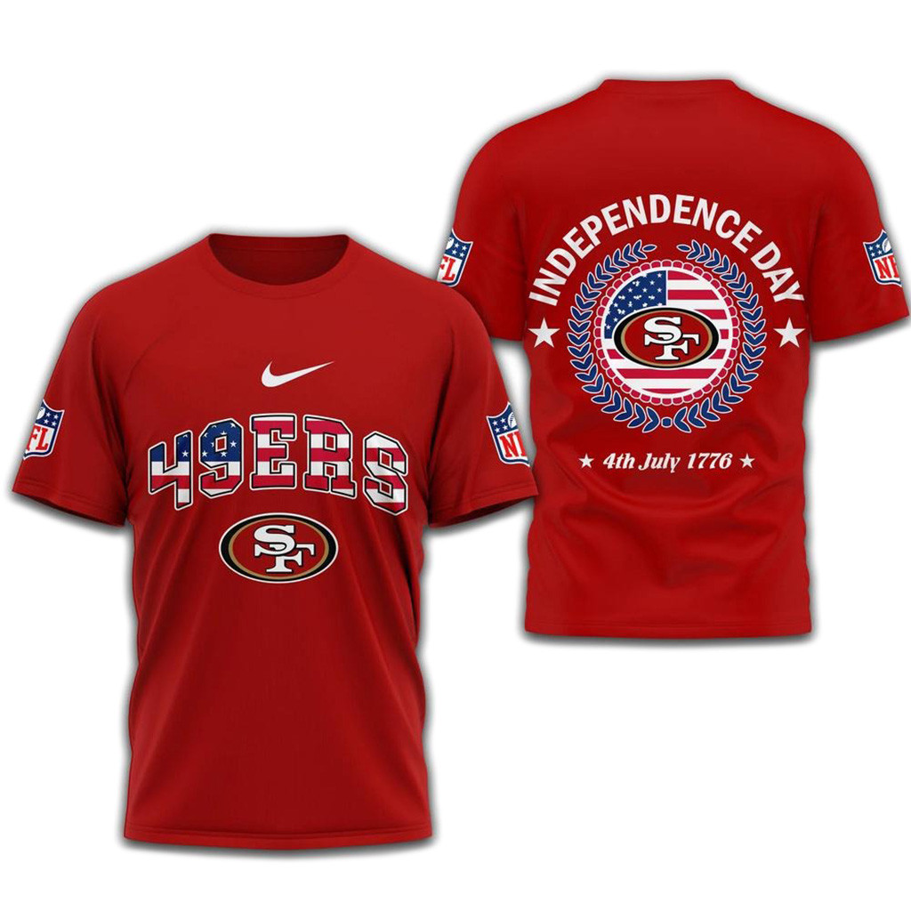 NFL San Francisco 49Ers 2025 Independence Day Shirt-1